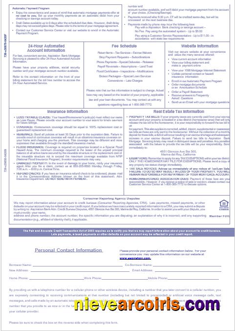 USA Aspiration bank mortgage statement, 3 pages 3